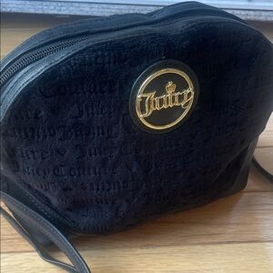 Juicy Couture Black Bag with Gold Logo- if the crown fits